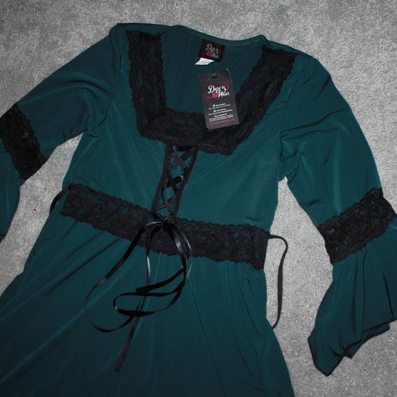 Dare to Wear Sz M Renaissance Corset Dress sexy - Picture 2 of 5